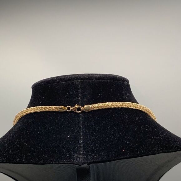 14k gold mesh necklace and Egyptian Cross - Picture 11 of 11